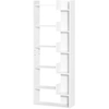 Image de HOMCOM Bibliothèque, étagère de rangement à 6 niveaux, design irrégulier, pour salon, chambre, bureau, 60x21x162,5cm, blanc