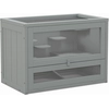 Image de PawHut Cage pour hamsters souris petits rongeurs multi-équipements rampe plateformes toit ouvrant grillagé 60 x 35 x 42 cm gris