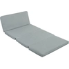 Image de HOMCOM Canapé paresseux chauffeuse convertible pliable en 4 parties avec dossier inclinable, 137,5 x 85,5 x 74 cm, gris clair