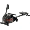 Image de SPORTNOW Rameur à eau, rameur musculation d'appartement réservoir ajustable 6-11L écran LCD support de tablette 170x46x77cm noir