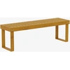Image de Outsunny Banc de jardin banc en bois de pin 2 places banquette de jardin assise à lattes 132 x 34 x 43 cm bois naturel