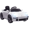 Image de AIYAPLAY Voiture électrique enfants, véhicule électrique 12V, télécommande 2,4G, phares, musique, klaxon, 103 x 55 x 44 cm, blanc