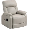 Image de HOMCOM Fauteuil releveur électrique, fauteuil relax électrique avec fonction massage et chauffage, 89 x 94,5 x 103 cm, gris