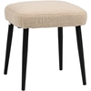 Image de HOMCOM repose pied salon tabouret ottoman, en tissu laine bouclée, 42x42x44 cm, beige Aosom France