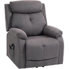 Image de HOMCOM Fauteuil releveur électrique massant et chauffé, fauteuil inclinable, ports USB, repose-pied, 86x94x105cm, gris