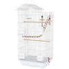 Image de PawHut Cage à oiseaux 46 x 36 x 100 cm 4 mangeoires 3 perchoirs cage pour perruche calopsitte conure pinson canaris