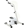 Image de SPORTNOW Vélo d'entraînement pour mains, bras, genoux et jambes réglable en hauteur écran LCD 60 x 40 x 86-91 cm blanc