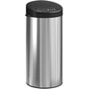 Image de HOMCOM Poubelle de cuisine automatique 30 L en acier inoxydable, couvercle à fermeture en douceur, 32 x 30 x 68 cm, argent