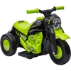 Image de AIYAPLAY Moto électrique enfants 2-5 ans, 3 roues, 6 V, 3 km/h, avec fonction de bulles, effets lumineux et sonores, vert