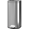 Image de HOMCOM Poubelle cuisine 30L, poubelle à pédale avec seau intérieur amovible, couvercle à fermeture douce, 29x36x59,5cm, argent