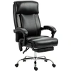 Image de HOMCOM Fauteuil de Bureau Massant Vibrant et Chauffant, Chaise Bureau Ergonomique en PU avec Hauteur Réglable, Noir