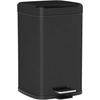 Image de HOMCOM Poubelle de Cuisine 20L avec Couvercle à Fermeture Douce et Pédale, Seau Intérieur Amovible, 28L x 35l x 45H cm, Noir