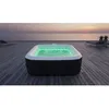 Image de Spa gonflable avec bandeau LED SUNSPA - AC02-LED - 185 x 65 cm - 6 places - Carré (Avec filtre, cadenas, tapis de sol et