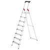 Image de Escabeau sécurisé pliable en aluminium 8 marches extra larges Hailo ProfiStep XXL