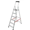 Image de Escabeau professionnel pliable en aluminium 6 marches larges Hailo Alu Pro