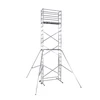 Image de Echafaudage roulant pliable 4,5m/6,5m en aluminium Hailo HobbyStep H7