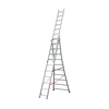 Image de Echelle transformable pro 3 plans 3x10 échelons 6m/6,8m en aluminium Hailo Pro