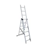 Image de Echelle transformable 3 plans 3x6 échelons 3,4m/4,3m en aluminium Hailo Hobby