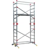 Image de Echafaudage roulant pliable 4 en 1 multifonction 2,4m/4,4m en aluminium Hailo CombiLot 5