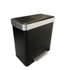 Image de Poubelle de tri sélectif 2 bacs à pédale 60L (30+30) Hailo