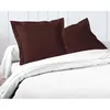 Image de Lot de 2 taies d'oreiller - LOVELY HOME - LH71588 - 63 x 63 cm - Marron