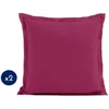 Image de Lot de 2 taies d'oreiller - LOVELY HOME - LH71604 - 63 x 63 cm - Fuchsia