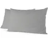 Image de Lot de 2 taies d'oreiller - HOME LINGE PASSION - 50 x 70 cm - Gris clair