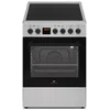 Image de Cuisiniere vitrocéramique CONTINENTAL EDISON CECV50FCS - 4 feux - L49.5 x H82.7 xP58 cm- Silver