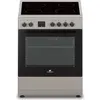 Image de Cuisiniere vitrocéramique CONTINENTAL EDISON CECV60FCS - 4 feux - L58,8 xP61 xH83 cm - Silver