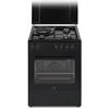 Image de Cuisiniere mixte CONTINENTAL EDISON CECM60FCB - 3 feux gaz + 1 électrique - L59,8 x P61 xH83 cm - Noir