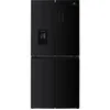 Image de Réfrigérateur 4 portes avec distributeur d'eau - 464L - Total No Frost - L79 cm x H 180 cm - Noir - Classe D