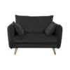 Image de Fauteuil XXL velours côtelé Orion