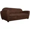 Image de Canapé microfibre aspect cuir vieilli Owen