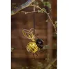 Image de Lampe solaire Abeille - GALIX - 4 LED blanches - 8 heures d'éclairage - Métal et verre