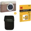 Image de Pack Pixpro C1 Appareil Photo Compact marron + Carte microSDHC 16 Go + housse