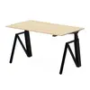 Image de Bureau électrique assis-debout ergonomique Maxime Largeur 140 cm Bois / Métal