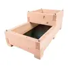 Image de Carré potager en bois 2 bacs et 2 niveaux 86cm, Twinik Bois / Métal