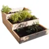 Image de Carré potager en bois 3 bacs et 3 niveaux, Big Triptik Bois / Métal