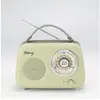 Image de Enceinte/Radio retro RMS 5W, Bluetooth, Radio FM, lecteur USB, Aux IN, Batterie rechargeable, vert olive