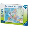 Image de Ravensburger - Puzzle 200 pieces XXL - Carte d'Europe - Mixte - A partir de 8 ans