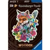 Image de Puzzle en bois Renard coloré 150 pieces robustes et naturelles dont 15 figurines en bois (whimsies), Qualité premium - Pour enfants