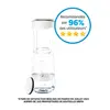 Image de Bouteille filtrante blanc graphite - 1 filtre MicroDisc inclus