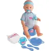 Image de Poupon NEW BORN BABY Bleu 43cm - Boit et Fait Pipi - SILVERTORN