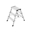 Image de Marche pied double accès 2x3 marches pliant en aluminium Hailo D60