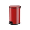 Image de Poubelle de cuisine design à pédale 12L Hailo Pure M Coloris - Rouge