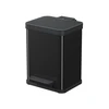 Image de Poubelle de tri sélectif 2 bacs à pédale 20L (9+9) Hailo Öko Duo Plus M Coloris - Noir