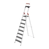 Image de Escabeau de sécurité pliable en aluminium 8 marches larges Hailo L100