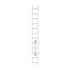 Image de Echelle simple 12 échelons 3,4m/4,3m en alu professionnelle Hailo ProfiStep Uno