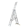 Image de Echelle transformable 3 plans 3x9 échelons 5,5m/6,3m en aluminium Hailo HobbyLot