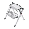 Image de Marche pied 2 marches pliable antidérapant en aluminium Hailo Mini Comfort